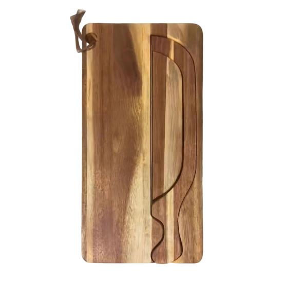 Bread Slicing Board Set with Adjustable Guide Wood Cutting Board & Stainless Steel Serrated Knife for Baguette Loaf And Sandwich,All-in-One Kit