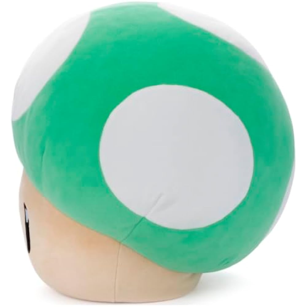 Takara Tomy Arts (TAKARATOMY A.R.T.S) Super Mario Mocchi-GameStyle 1up mushroom plush toy height ...