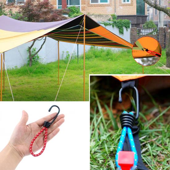 Outdoor Camp Pevné viazanie Elastické lano Hák Držiak stanu Tihgt spona Príslušenstvo