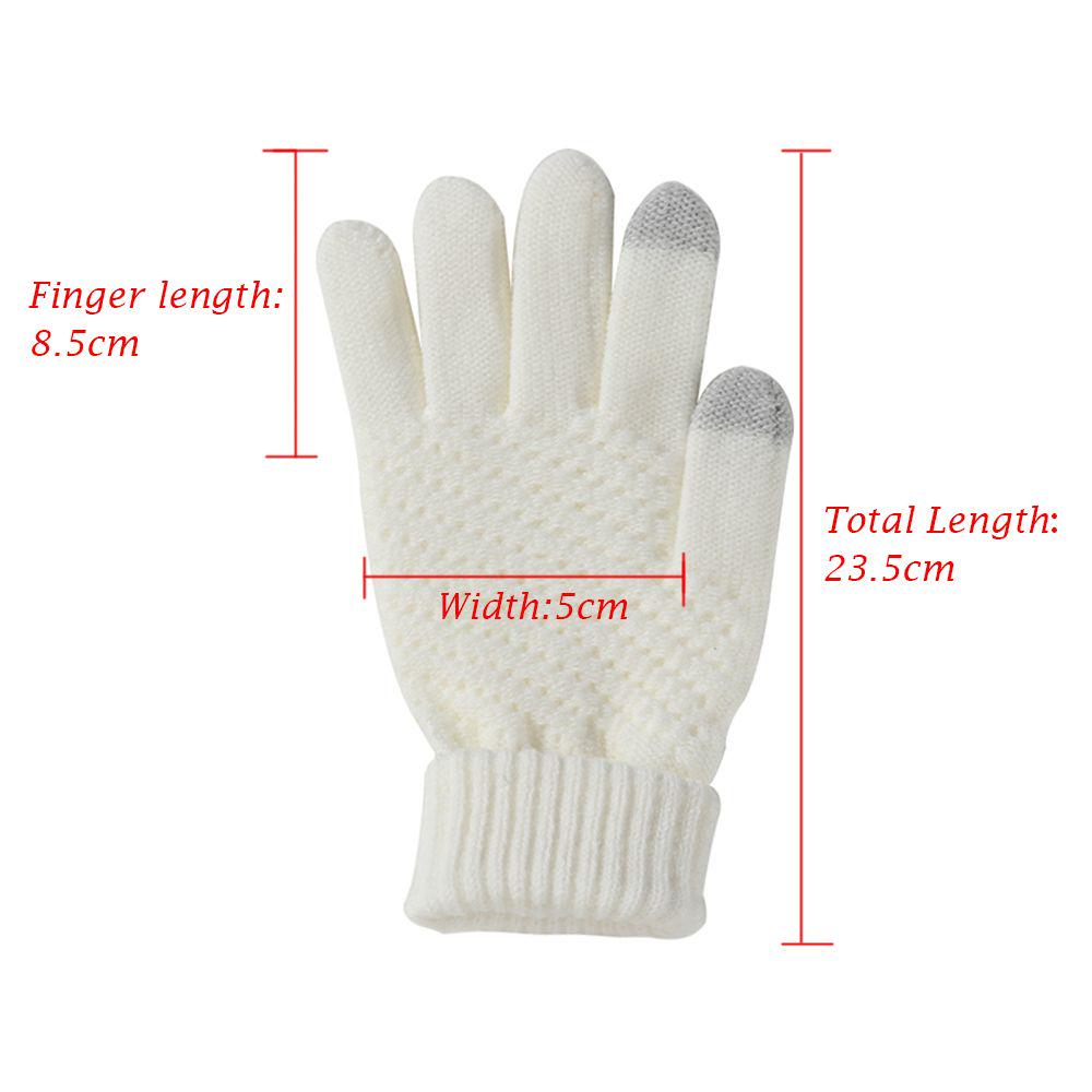 Gifts Women Hand Wrist Touch Screen Knitted Wool Gloves Fingerless Mittens