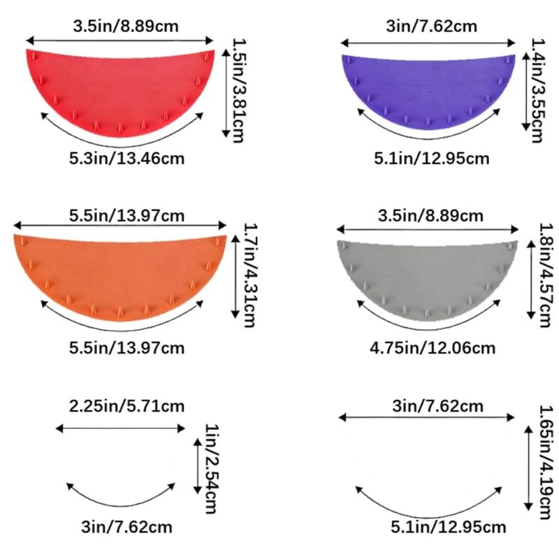 6Pcs Cake Decorating Guide Tool Swag Marker Piping Guide Templates For Perfect Arch Ruffled Designs On Cakes And Pastries