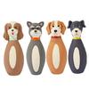 Latex Dog Chew Toy for Small Medium Large Dogs Bowling Shaped Interactive Squeaky Bite-Resistant Teething Toy for Stress Anxiety Relief