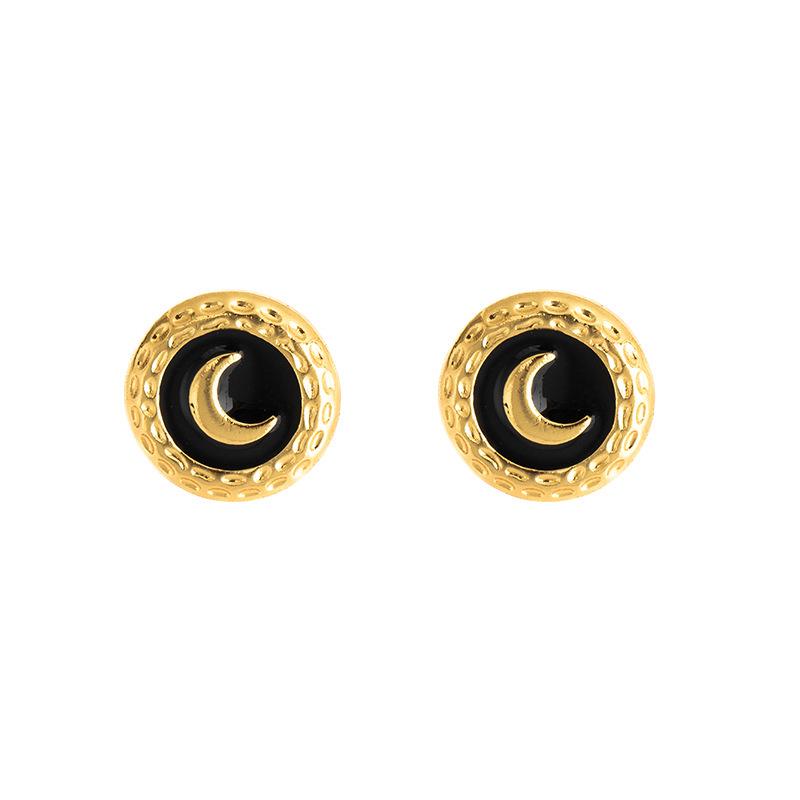 Moon Drop Minimalist Oil Earrings - Elegant, High-End Design for Women