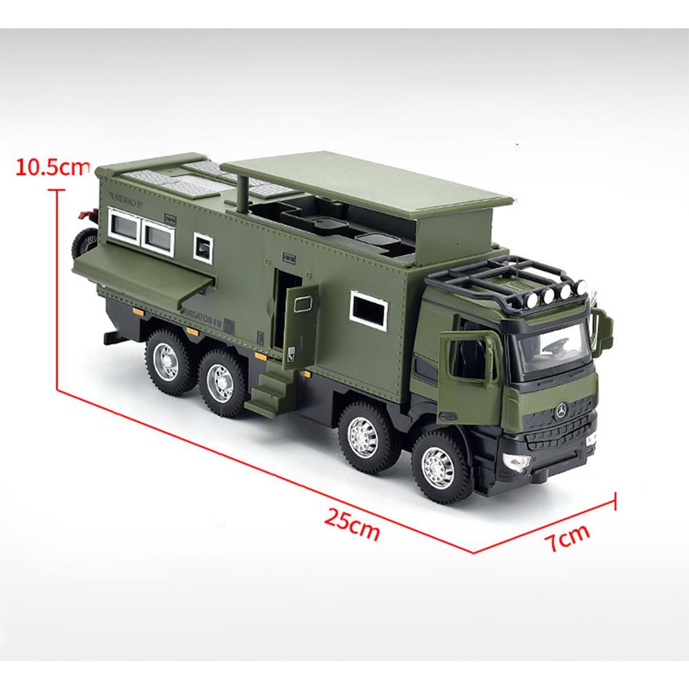 1/24 NOMADISM NAVIGATOR Benz 8X8 Alloy Die Cast Toy Car Model Sound and Light Children's Toy Collectibles Birthday Gift