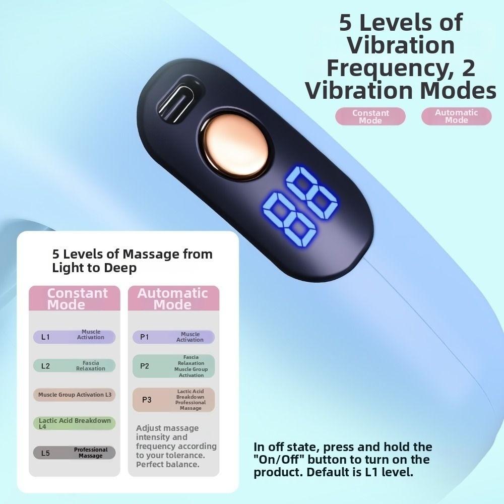 Portable Electric Body Slimming Machine Ergonomic Muscle Handheld Massager Foot Cervical Spine