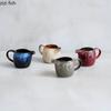 Kiln Changes Creative Ceramic Milk Jug with Handle Restaurant Steak Sauce Pot Milk Pot Gravy Boats Kitchen Retro Seasoning Tools