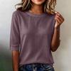 Women's Short Sleeve T-Shirt, Neck Loose Fit Casual Lightweight Blouse