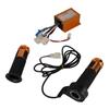 24V 250W Electric Bike Brushed Controller Aluminum Alloy Motor Speed Controller with Throttle Grips for Electric