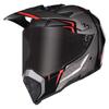 Professional Motocross Helmet, Red and Gray, Off Road, ATV, Cross, MTB, Dh Racing, Motorcycle, Dirt Bike, White, CE, DOT