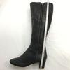 REGAL Leather Long Boots Size 22.5 Women’s Black Side Zip 5cm Heel Boots(USED)