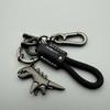 Cute Cartoon Dinosaur Keychain, Girl Car Key Chain, Leather Rope Keychain, Schoolbag Pendant Gift Car Decoration