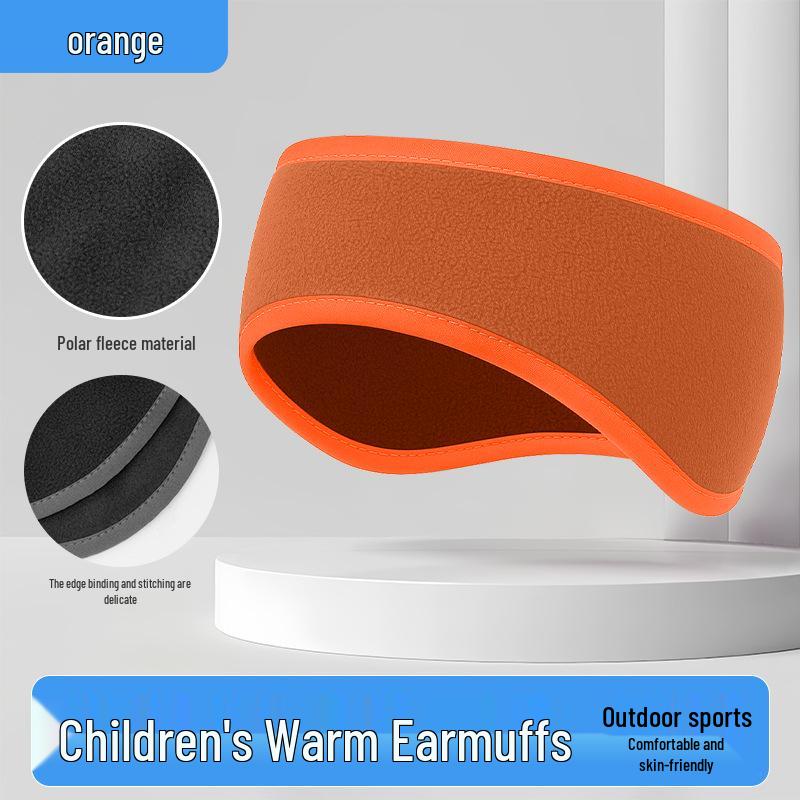 Children's Winter Ear Warmer Headband: Thick Fleece, Windproof, Cold-Proof for Running, Skiing, and Cycling.
