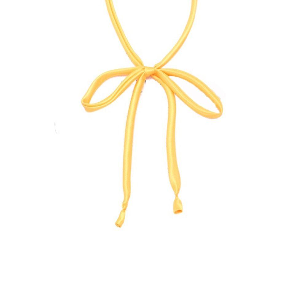 

Costume Satin Uniform For Women Solid Color Ribbon Knot Neck Ties Bow Bow Tie Cravat JK Bow Tie