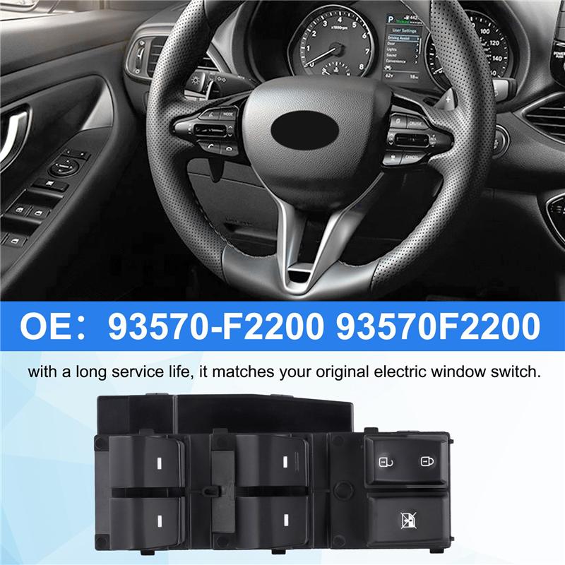 Portable Car 93570-F2200 Driver Side Master Electric Power Window Control Switch For Hyundai Elantra 2017 2018 2019 2020