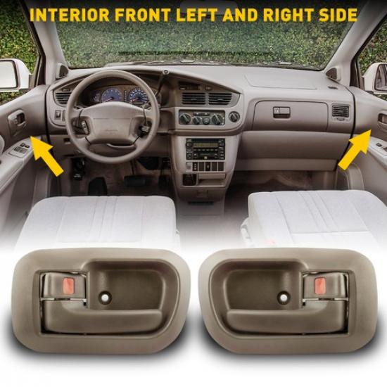 Pair For 98-03 TOYOTA SIENNA Interior Front Left Right Driver LH RH Door Handle