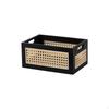 Rattan Storage Basket, Desktop Organizer Box, Multipurpose Utility for Office, Bathroom, Living Room