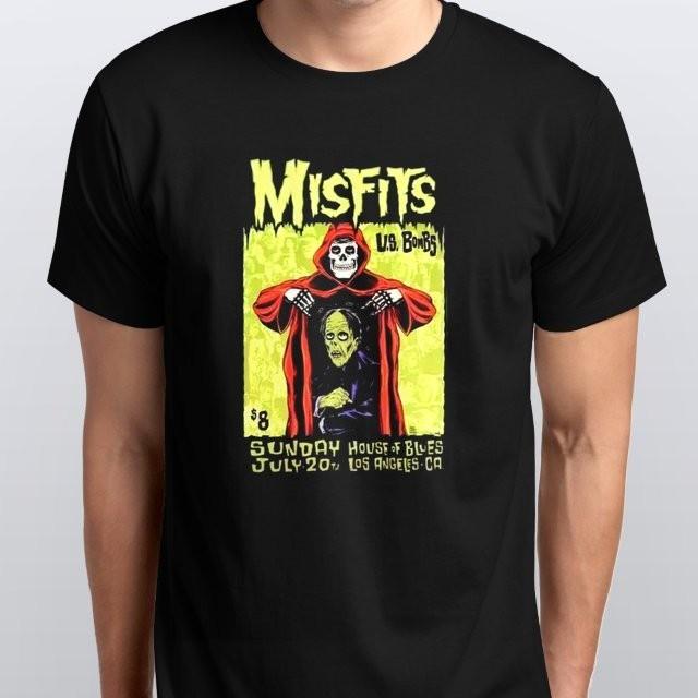 Misfits Americ An Psycho Punk Rock T-SHIRT colours Black S