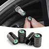 2025 New 4pcs Car Tire Valve Cap Round Air Dustproof Cover For Skoda Fabia Superb Yeti Octavia Rapid Kodiaq Mk3 A4 A6 A7 2 3 A5 