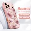 Little Floral Pattern Case For iPhone 17 Pro Max iPhone 16 Pro Max 15 14 13 Magnetic For Magsafe Hybrid TPU+PC Matte Cover
