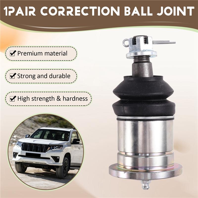 Front Upper Arm Correction Ball Joint 1Pair Left Right Set 1.0 Inch Inch(25 Mm) For Land Cruiser Prado 120 150 2002-