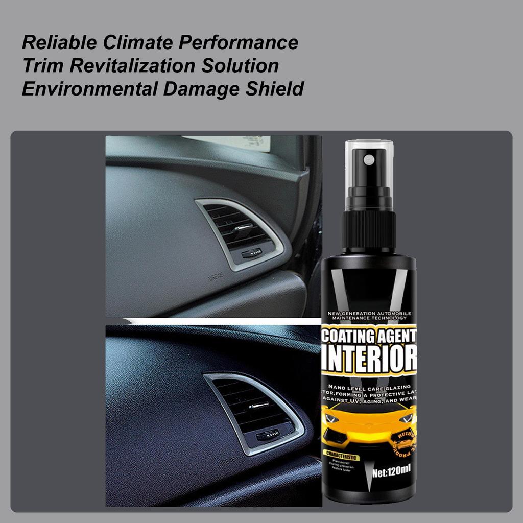 Interior Detailer Spray 120ml Quick All Purpose Liquid Cleaning Supplies Car Stain Remover For Truck Dashboards Door Frames Door