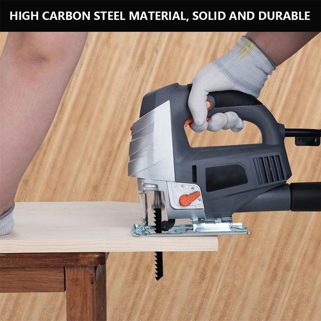 52PCS/Set Saw Blade Set HCSl Assorted Saw Blades with T-shank Sharp Fast Cut Down Saw Blade for Wood Metal Plastic Metal Cutting