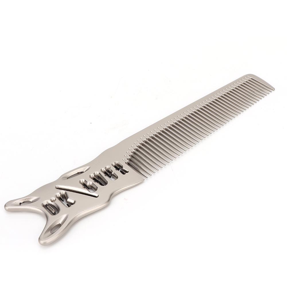Professional Hair Cutting Comb Space Barbers Salon Hairdressing Aluminum CombComb