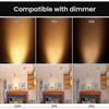 Pack Of 8 Halogen Bulbs Gu5.3 Mr16 35w 12v Dimmable - Warm White 2800k, 400 Lumens, Glass Cover