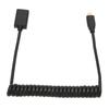 HD Multimedia Interface Cable Micro To Female 8K 60Hz 48Gbps Coiled Video Adapter Cord for Tablet TV Camera