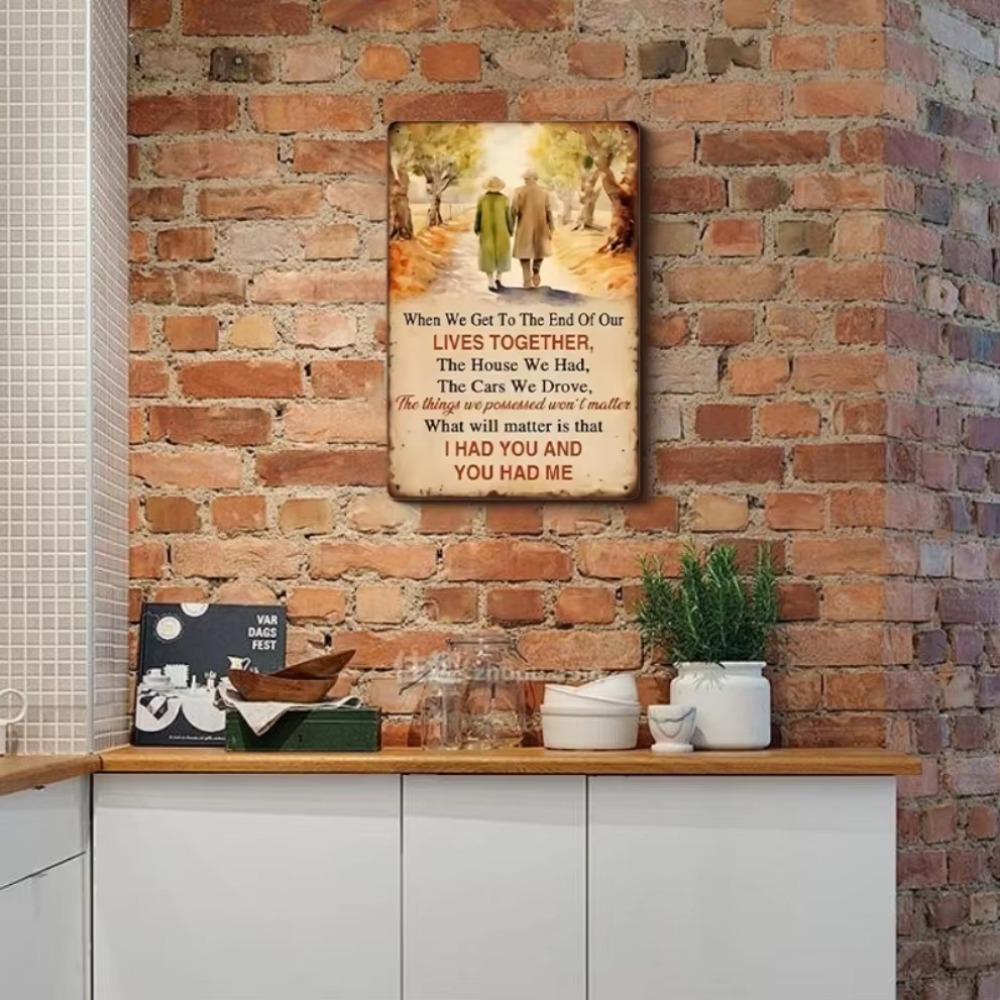 Vintage Creative Slogan Tin Art: Wall Hanging Decor for Bars, Cafes - Handicraft Pieces