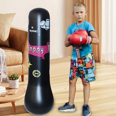 Inflatable  Kids Punching Bag with Bounce-Back Action Inflatable Punching Bag for Kids Presents Inflatable Toys for Kids