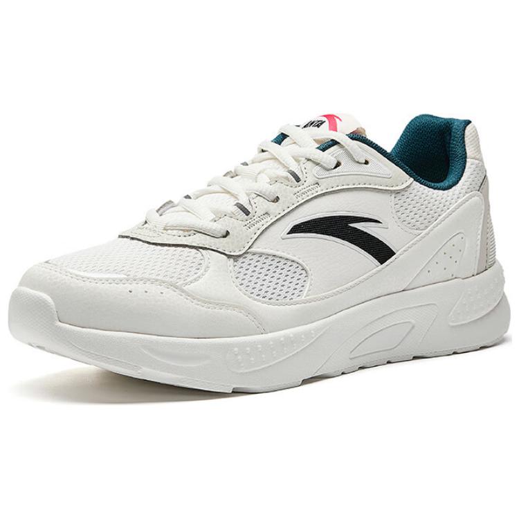 Anta Gravity Comfortable Versatile Wear-Resistant Non-Slip Low-Top Casual Shoes Men Sneaker White Gray Black 112528812-5