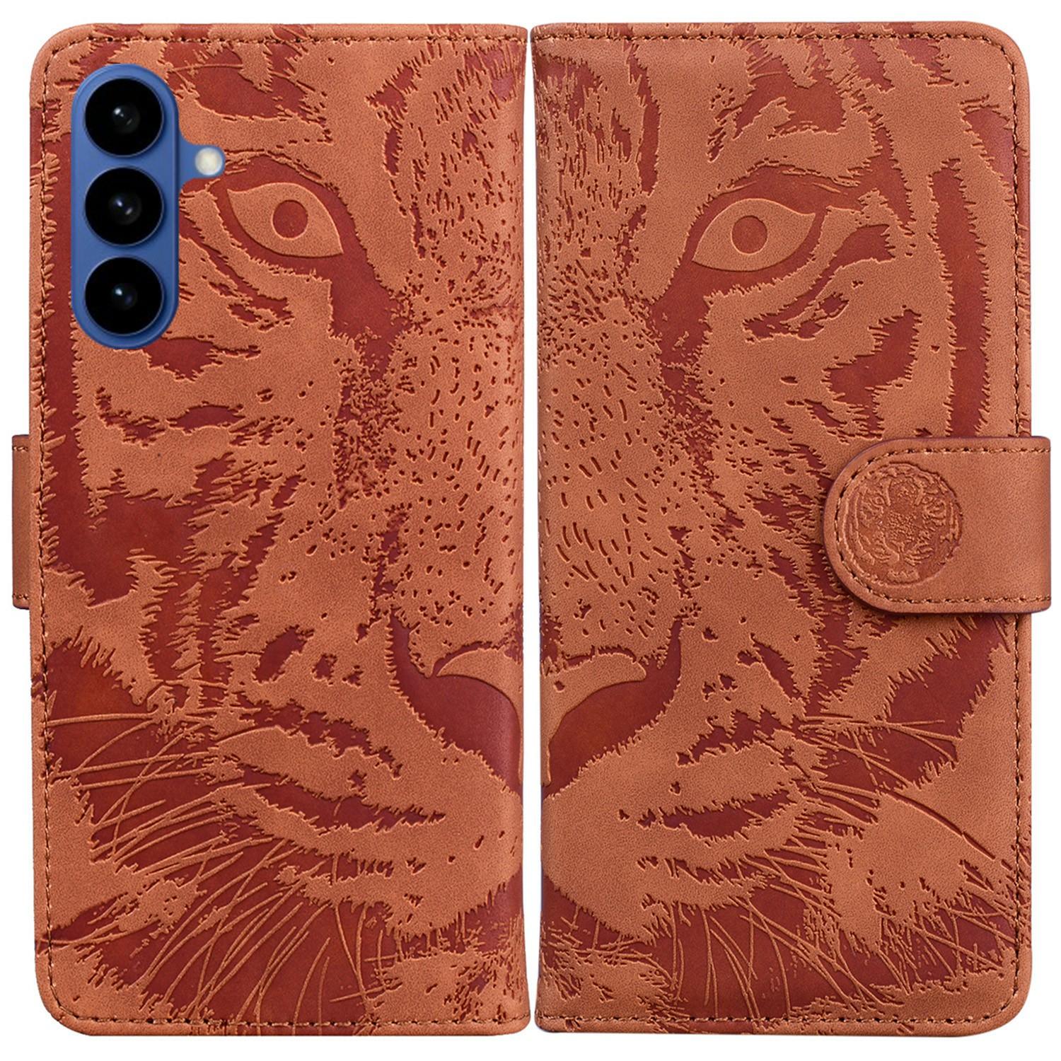 For Samsung Galaxy A37 5G Case Tiger Imprint Leather Wallet Phone Cover
