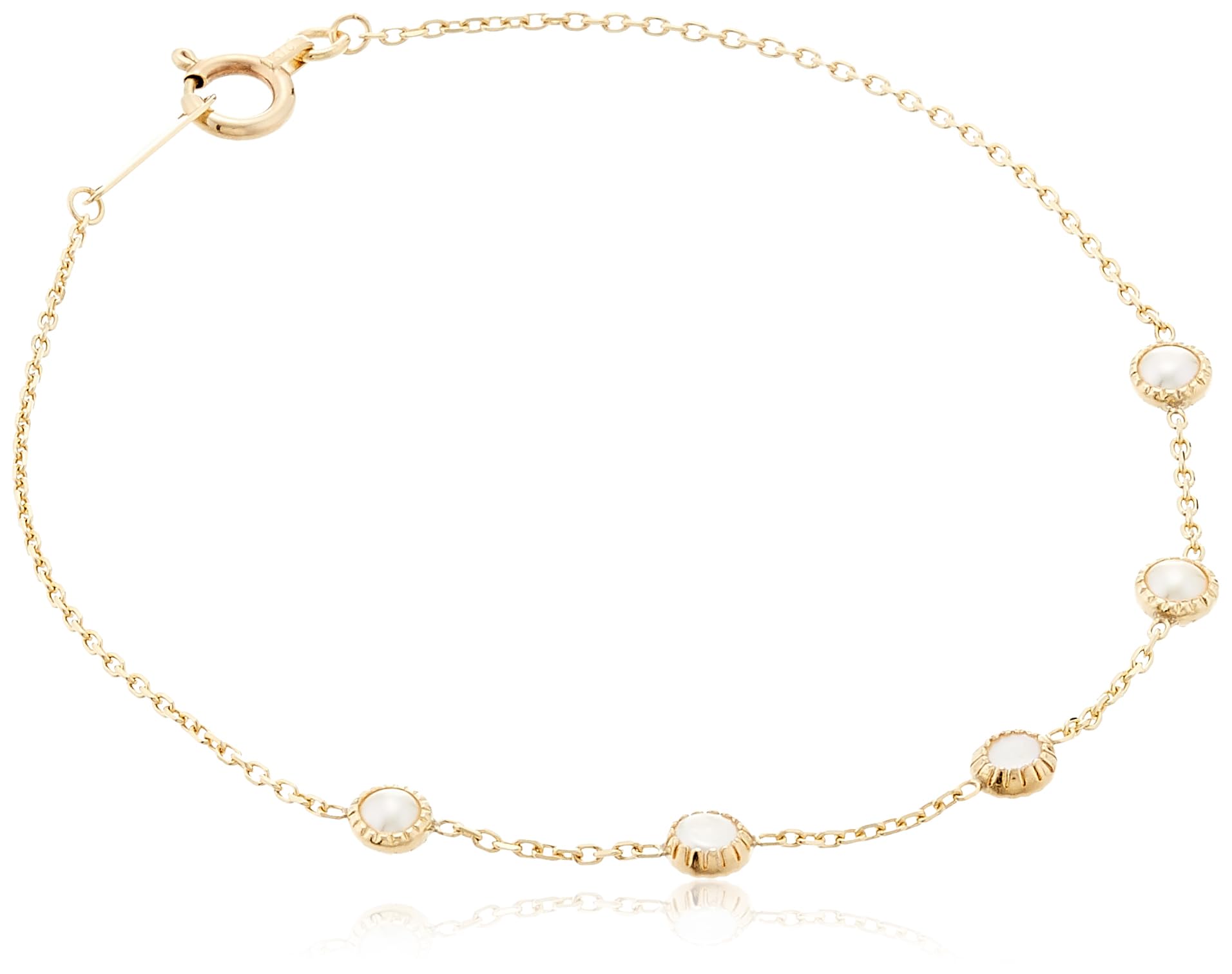 

K10 pearl bracelet [Agate] білий