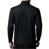 Men's  Standing Collar  Add Cotton  Adding Fleece  Thickened  Long Sleeves  Color Matching  Cardigan  Knitting  Sweater  Coat
