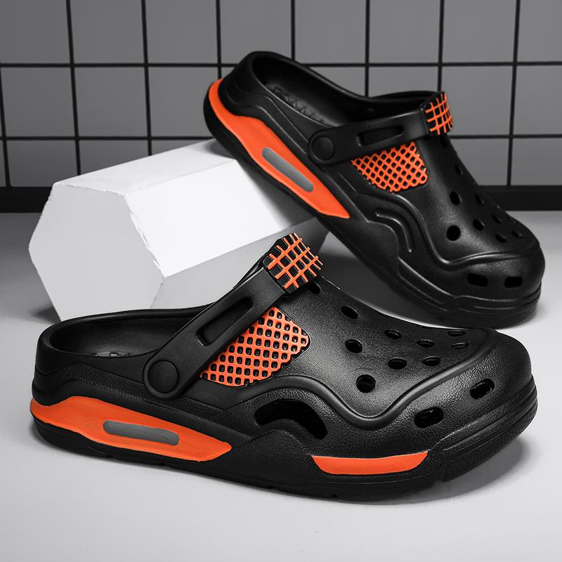 Men's Casual Fashionable Non Slip Portable Sports Sandals for Summer 2024 with A Beach Poop Sensation and Toe Slippers for Men