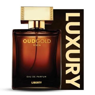 Liberty Męskie Perfumy Luksusowy Oudgold Płynna Woda Perfumowana (EDP) Premium Długotrwały Zapach Oud i Drzewny Elegancki Zapach dla Niego 100ml