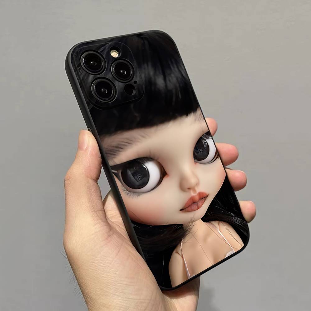 Dark Cute Girl Doll Art Case For Oppo Realme C71 C65 C63 C55 C53 C35 C33 C30 C20 C21Y 15 14 13 11 10 9 GT Neo2 P3 Pro Plus 4G 5G