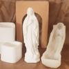 3D Virgin Mary Figurine Silicone Candle Molds for Epoxy Resin Candle Soap Making Home Decoration Temperature Resistant