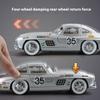 Model Samochodu Sportowego BENZ 300SL w Skali 1/24, Pokryty Stopem, z Realistycznymi Efektami Dźwiękowymi, Zabawki Kolekcjonerskie dla Dzieci i Dorosłych