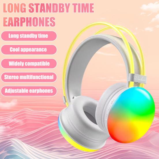 Wireless Bluetooth-compatible Headset Long Standby Time Wired Wireless Connection Adjustable Headphones