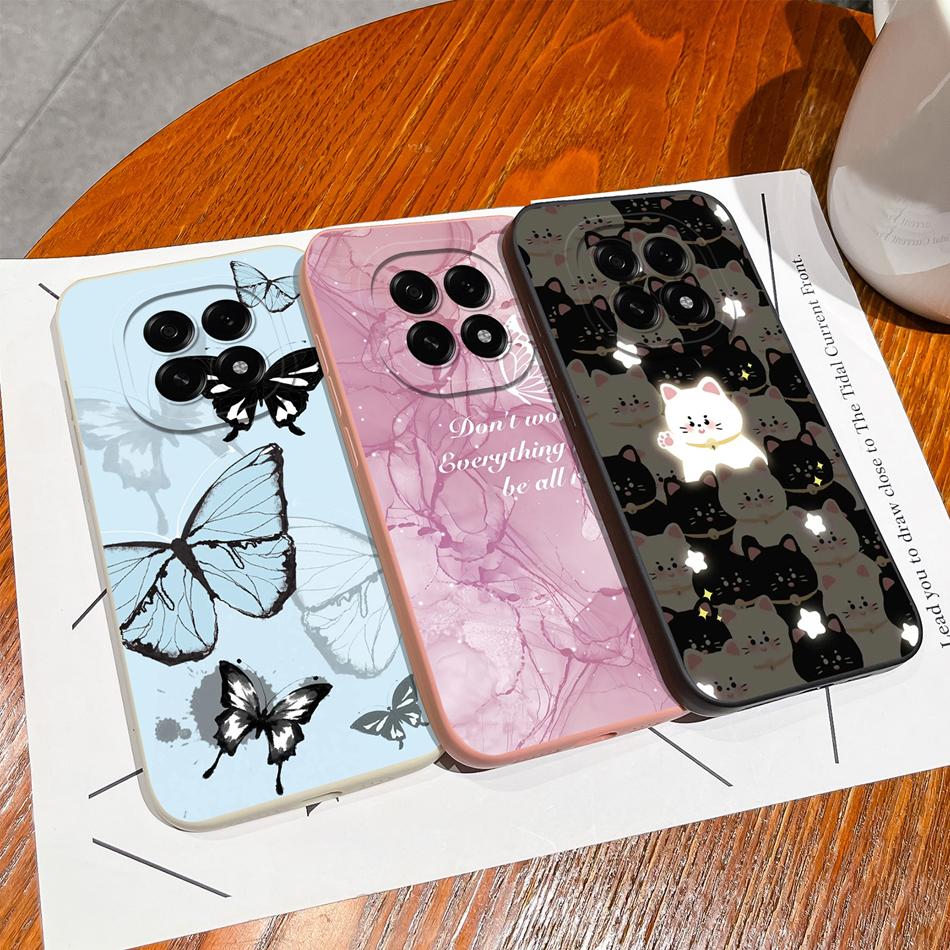 For Oppo A5 Pro 5G Phone Case Cute Cartoon Back Cover For Oppo A 5 2025 Full Protection Soft Liquid Silicone Anti Drop Housing