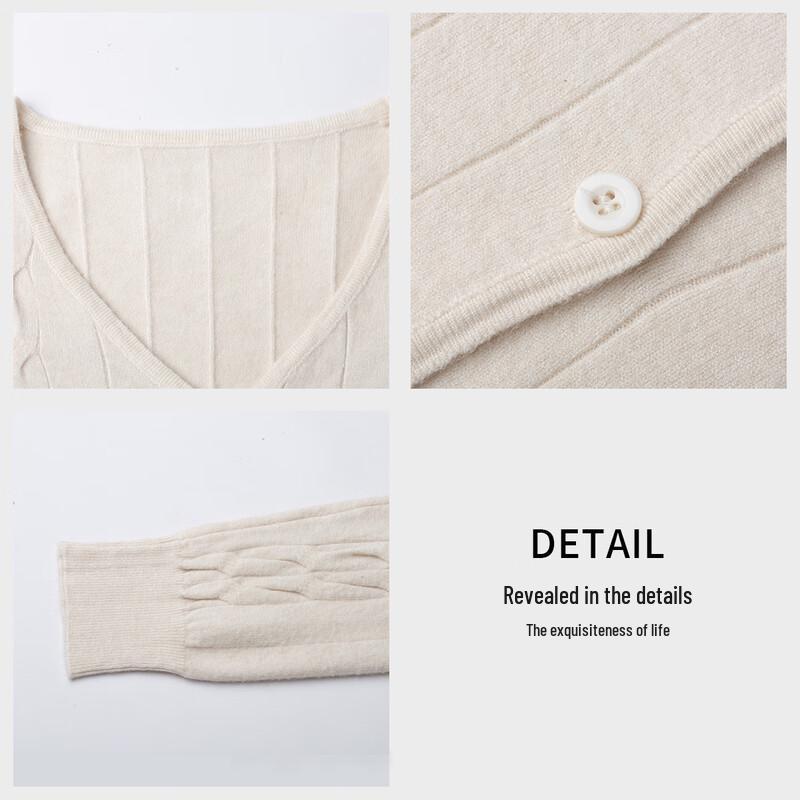 Handu Yishe Women's V-Neck Knit Sweater