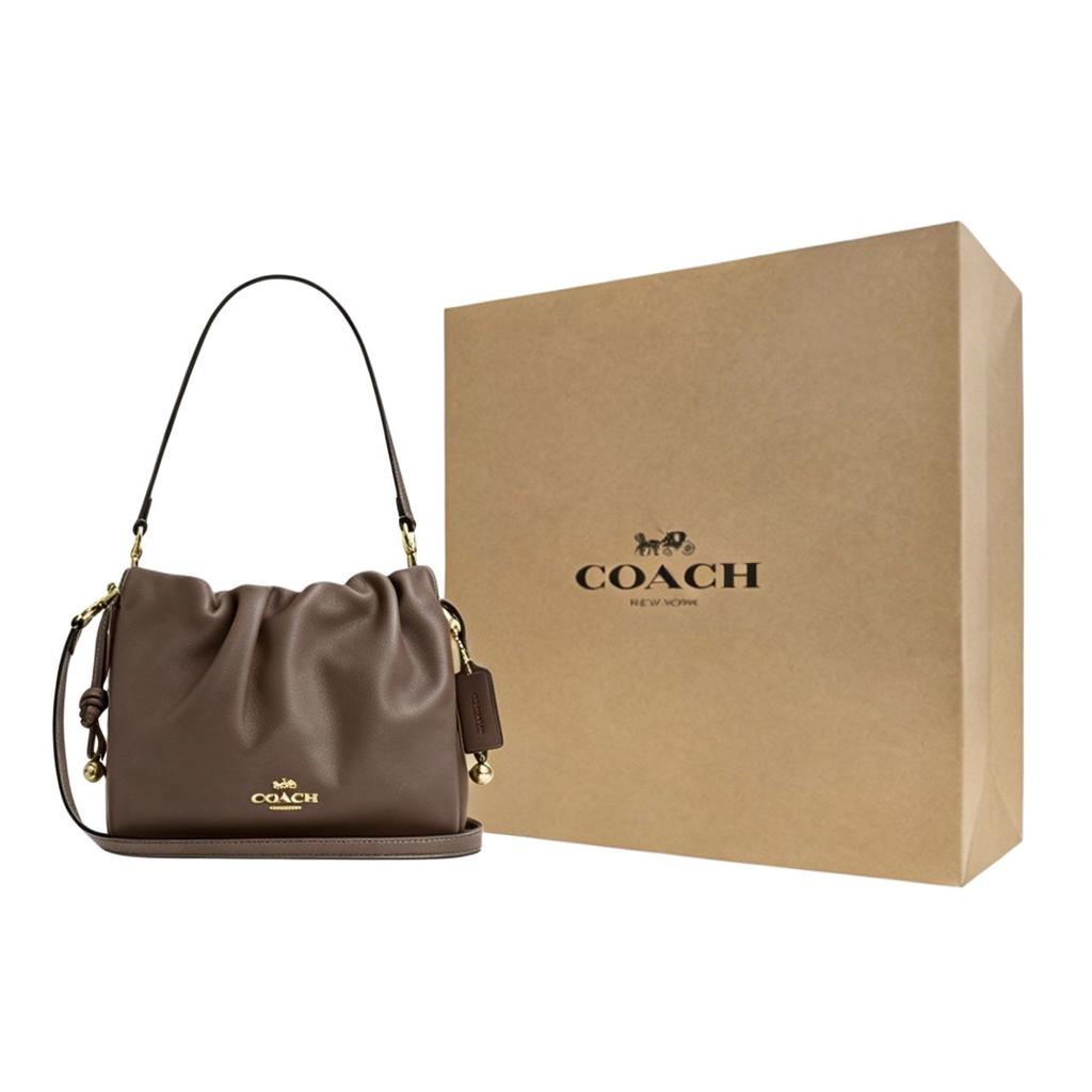 Coach Faye 22 Logo Design Leder Crossbody Umhängetasche Kleine Damen Taschen Braun CT763-IMV2R