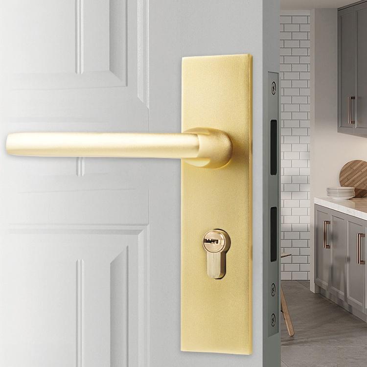 Competitive Price Privacy Door Knob Lock Easy Install Lever Door Lock Handles Set Replacement Kit With All Screws Installation