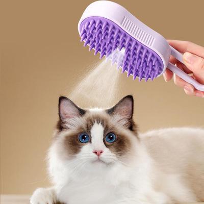 Haustierspray und Massagekamm für Katzen - Dampfkamm zum sanften Entfernen loser Haare ohne Baden