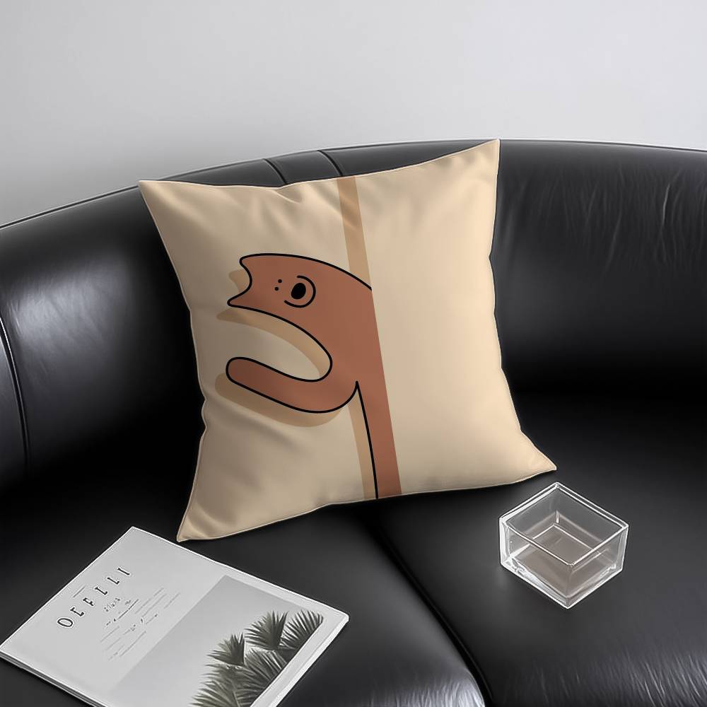 Peek-a-Boo Animals Pillow Case Anti-dustmite Invisible Zipper Sofa Bed