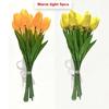 5pcs/15pcs Warm Light LED Artificial Flowers Real Touch Tulip Lamp Tulip Night Light  Photo Prop