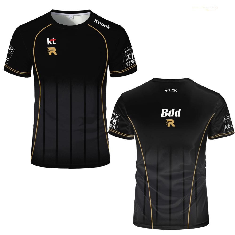 KT Rolster LCK Team New Jerseys 2025 World Championship Club Training Uniforms Men s And Women s Customizable Sports T-shirts S