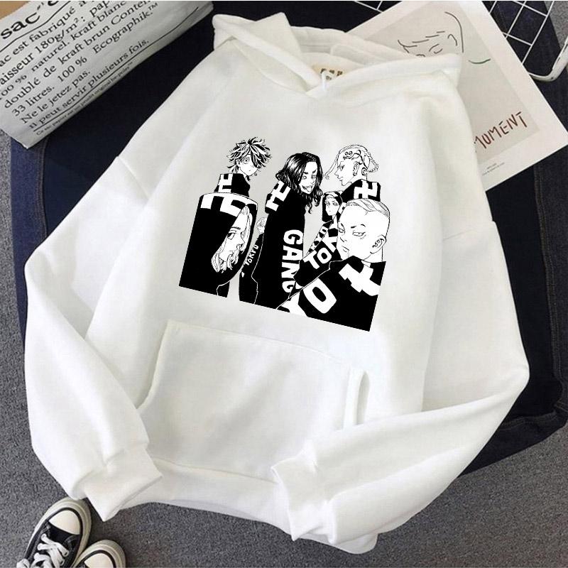 Moletom com Capuz Tokyo Revengers Anime Fantasia Jaquetas Masculinas Casacos com Capuz Casuais Moletons Blusas de Moletom Conjunto de Treino Masculino Roupas Outerwear